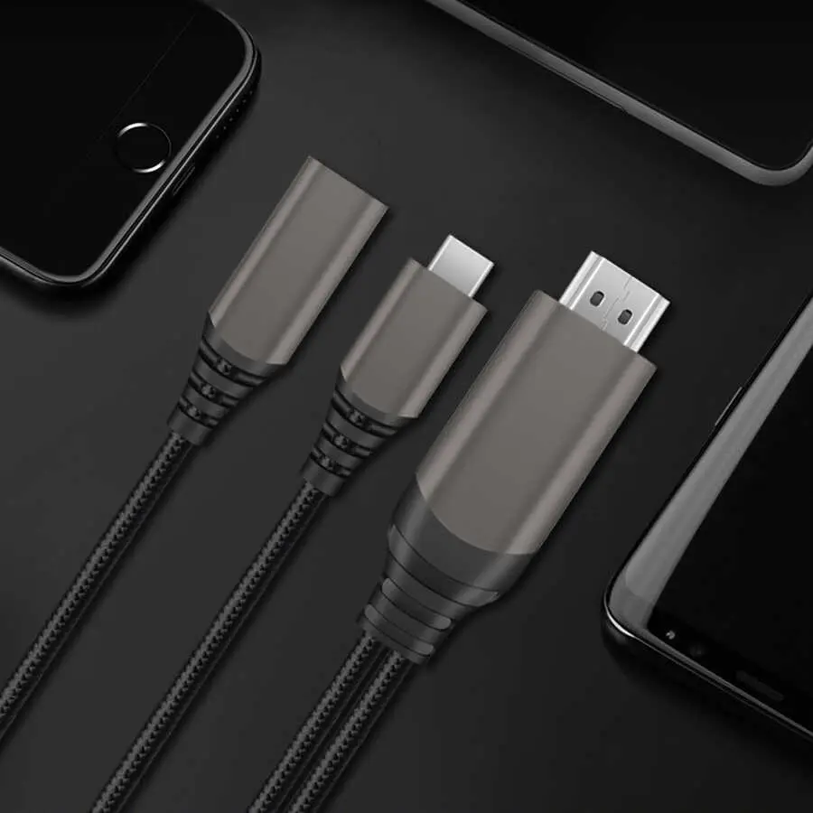 Wiwu X10 Type-C to HDMI Kablo, 4K 60 Hz ve 100W PD Destekli