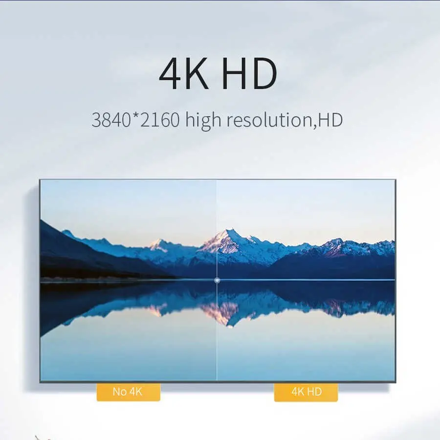 Wiwu X10 Type-C to HDMI Kablo, 4K 60 Hz ve 100W PD Destekli