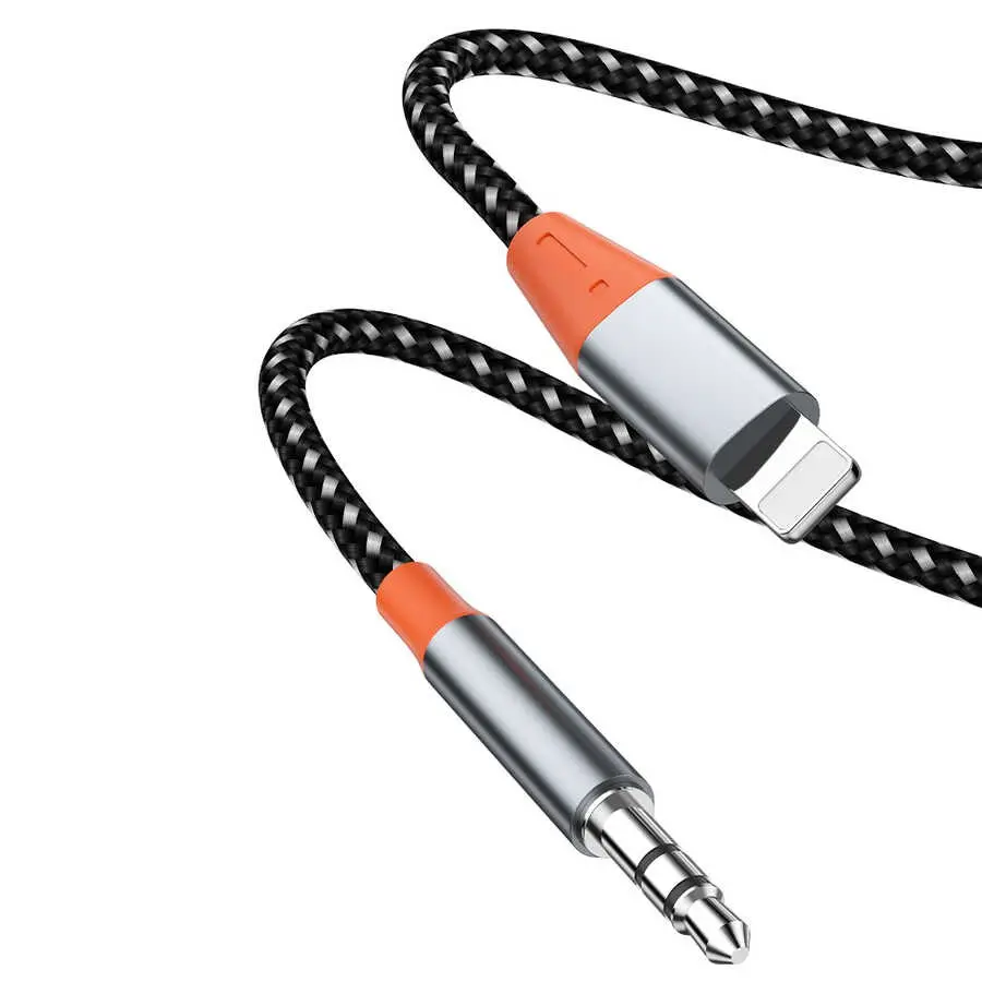 Wiwu YP06 Lightning to 3.5 mm Aux Ses Kablosu, 1.2 m