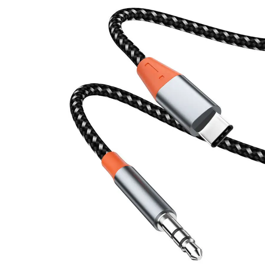 Wiwu YP07 Type-C to 3.5mm Aux Ses Kablosu, 1.2 Metre