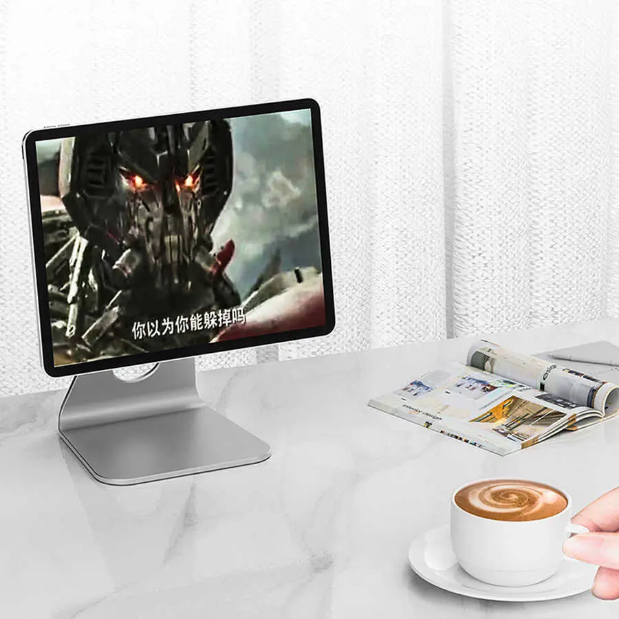 Wiwu ZM307 Masaüstü Tablet Standı, 360 Derece Dönebilen ve Mıknatıslı
