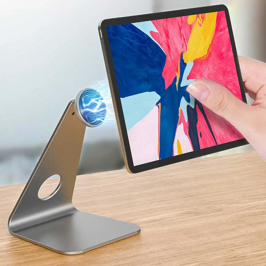 Wiwu ZM307 Masaüstü Tablet Standı, 360 Derece Dönebilen ve Mıknatıslı