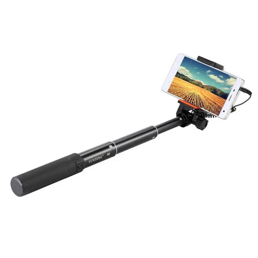 Yunteng 808 Kablolu Selfie Çubuğu, 79.5 cm Uzunluk ve Fotoğraf Çekme Tuşu