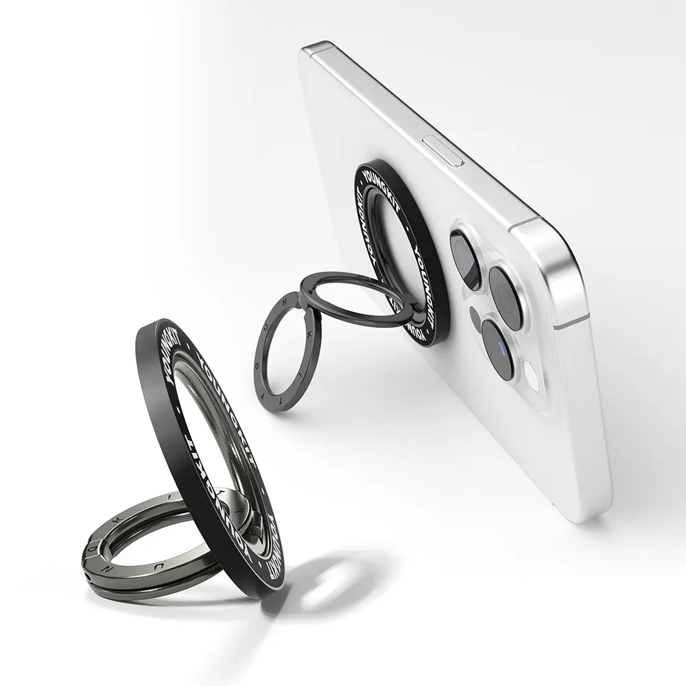 Youngkit Double Ring Manyetik 360 Derece Dönebilen Parmak Ring Stand