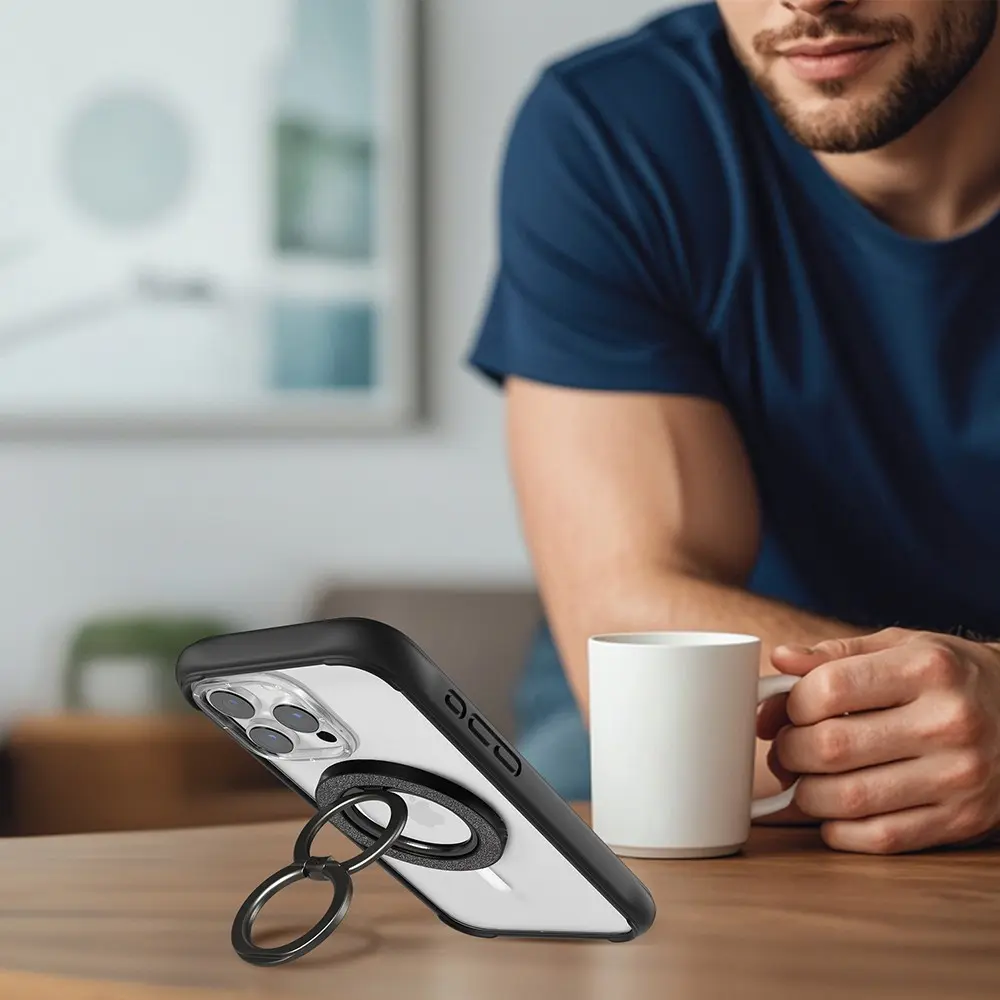 Youngkit Double Ring Manyetik 360 Derece Dönebilen Parmak Ring Stand