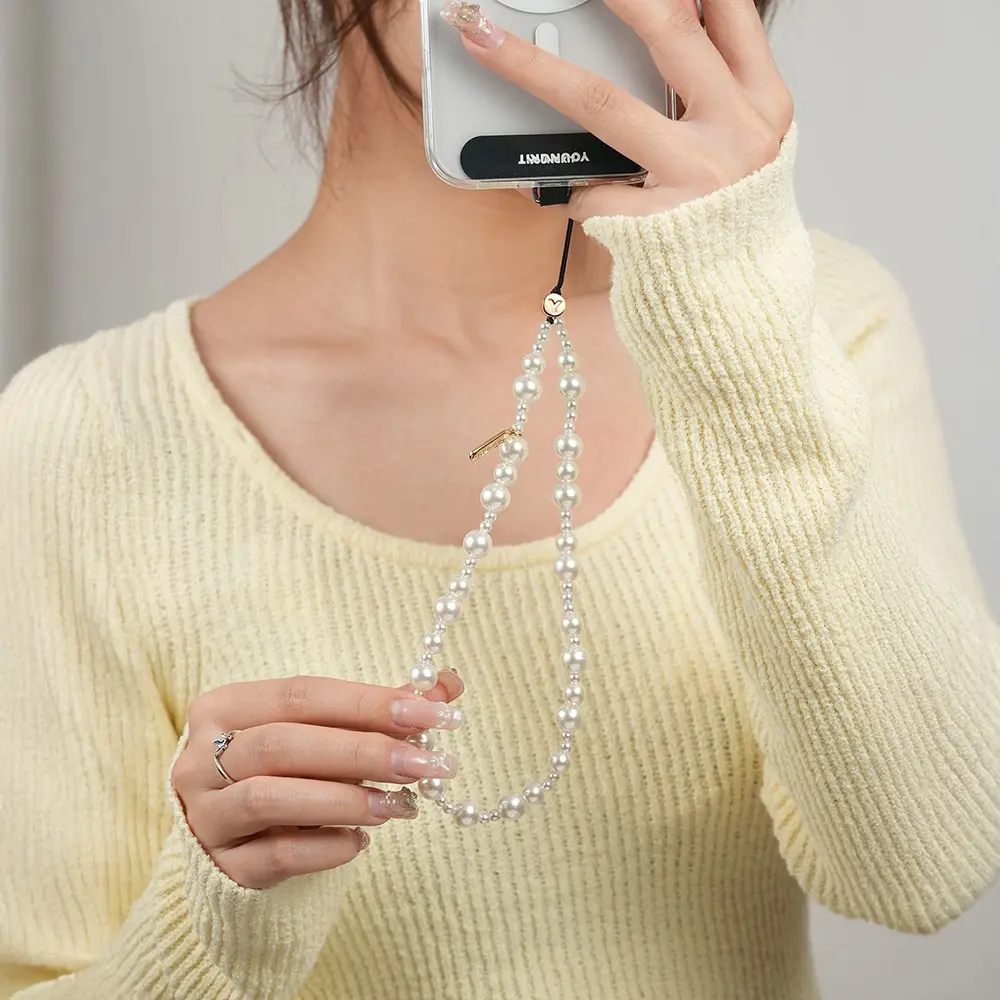 Youngkit Pearl İnci Tasarımlı Telefon Askı İpi, 40 cm