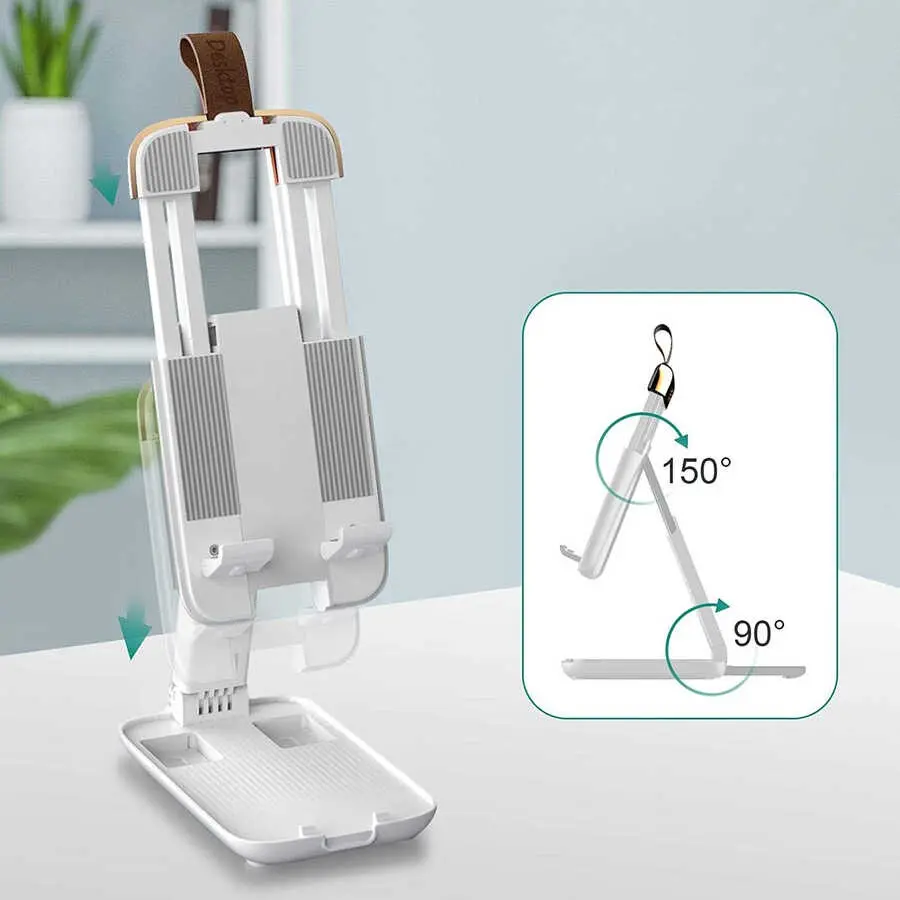 Zore 095 Tablet ve Telefon Standı, Katlanabilir Metal Gövdeli