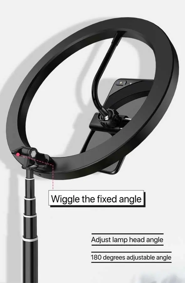 Zore 26 cm Katlanabilir Işıklı Telefon Tutucu Ring Light