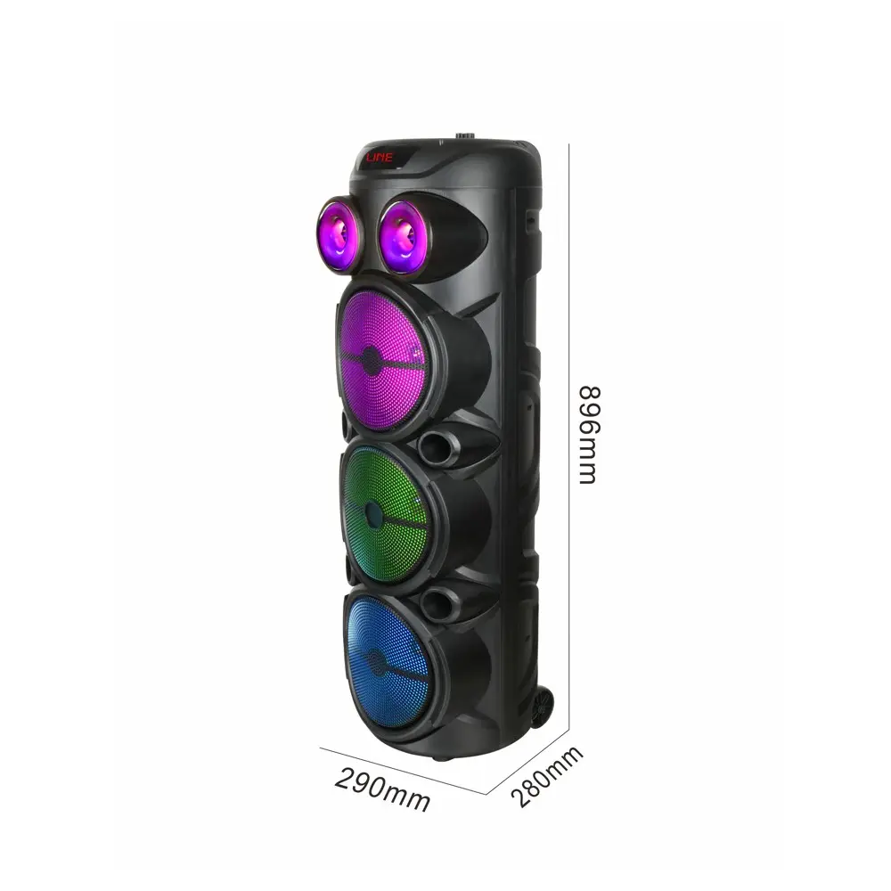 Zore GD-2887 Mikrofonlu RGB TWS Bluetooth Karaoke Hoparlör, 8 inç