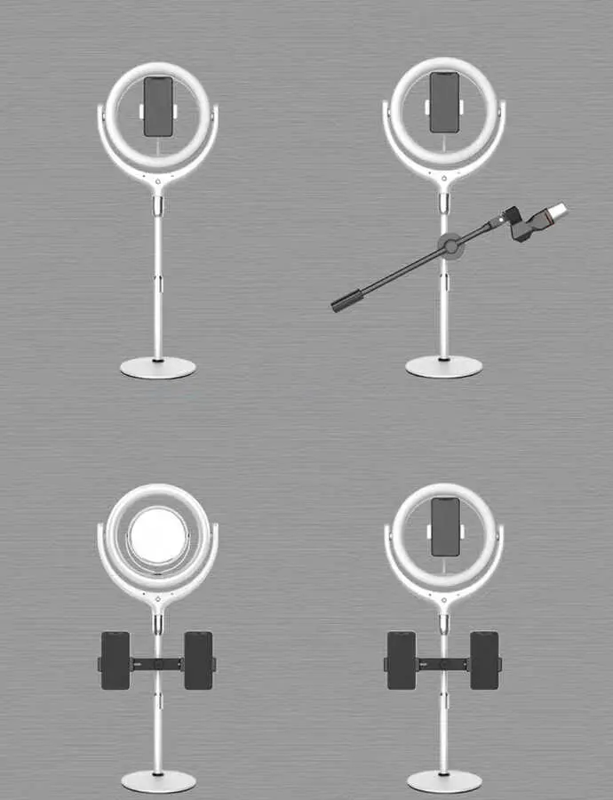 Zore F-537 30 cm Işıklı Telefon Tutucu Ring Light