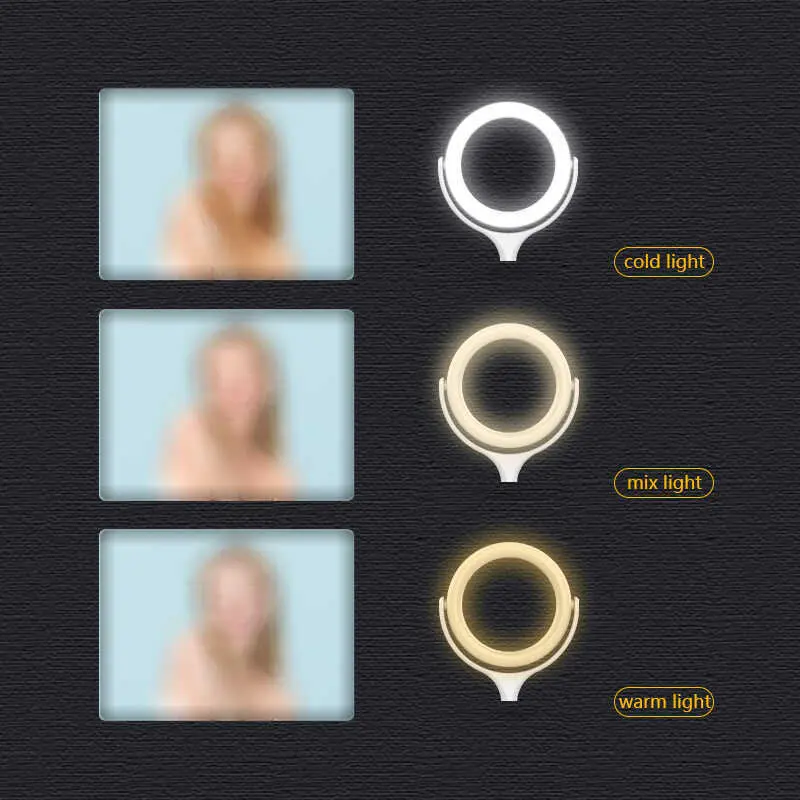 Zore F-537 30 cm Işıklı Telefon Tutucu Ring Light