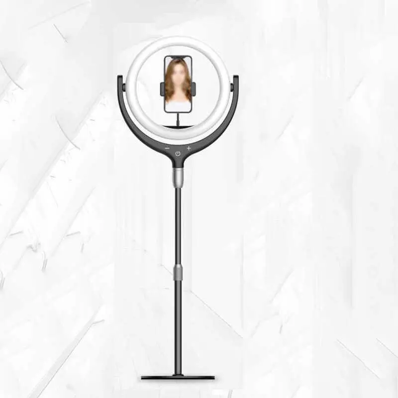 Zore F-539A Işıklı Telefon Tutucu Ring Light, 30 cm Çap ve 96 LED