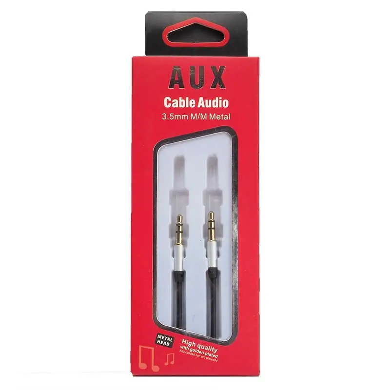 Zore 3.5 mm Aux Ses Kablosu, Örgülü ve Metal Uçlu