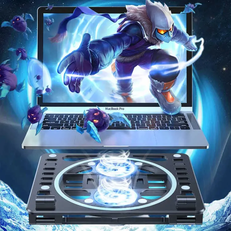 Zore HZ-01 Fanlı Laptop Standı, 6 Açılı ve Sessiz Soğutma
