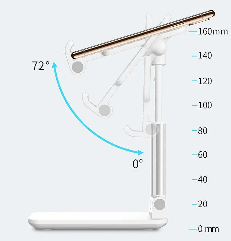 Zore MS-11 Tablet ve Telefon Standı, Katlanabilir Metal Gövdeli
