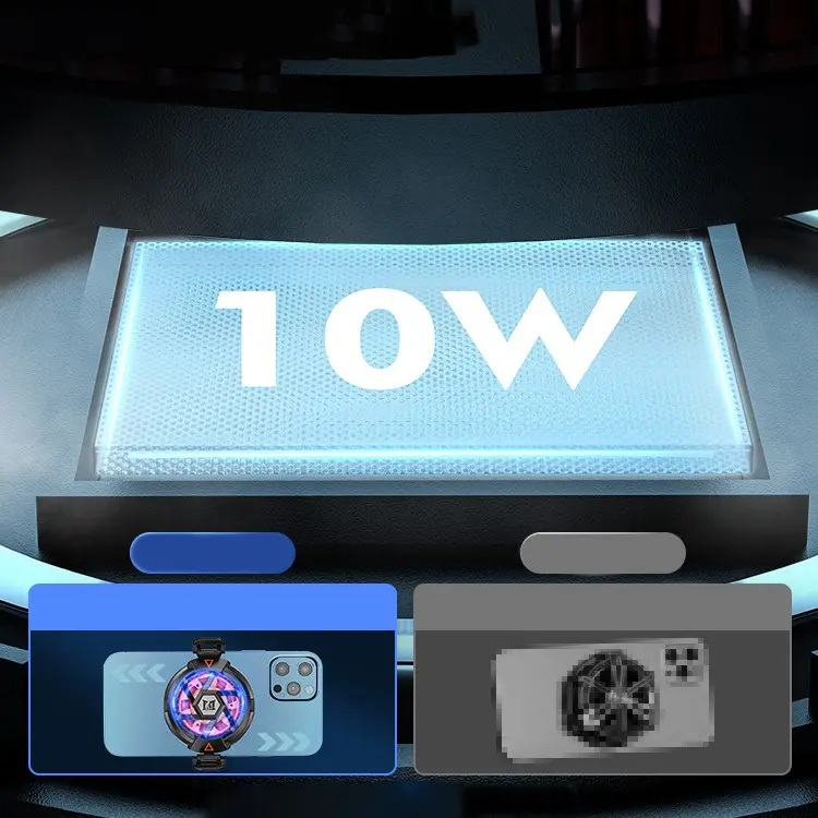 Zore N5 Manyetik Telefon Soğutucu Fan, 10W TEC Soğutmalı ve RGB Işıklı