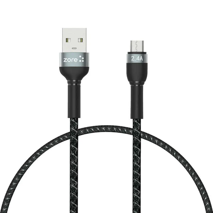 Zore Shira Serisi Micro USB Şarj ve Data Kablosu, 30 cm, 12 W