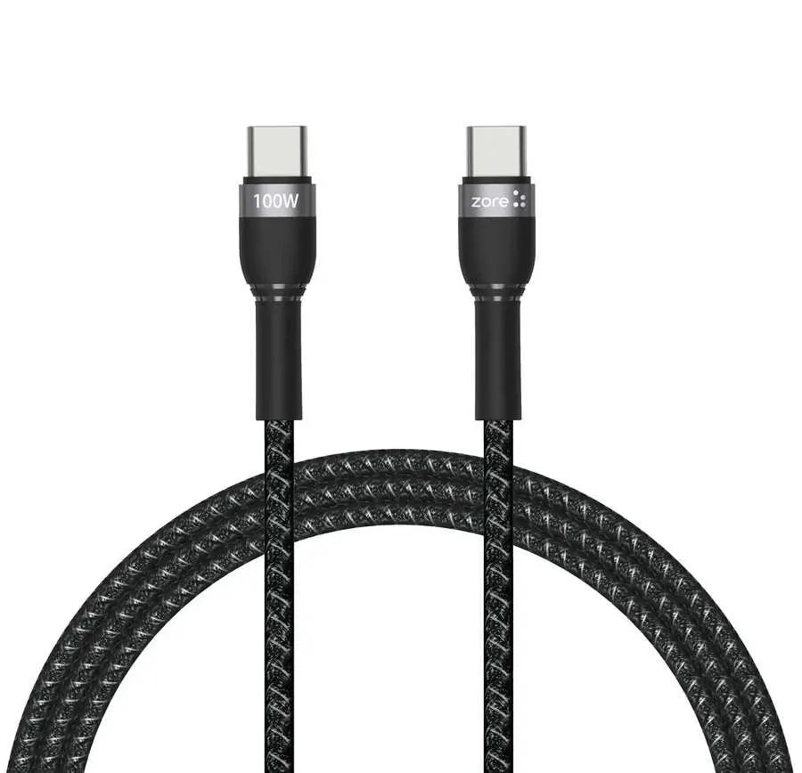 Zore Shira Serisi Type-C to Type-C PD Şarj ve Data Kablosu, 1 m 100 W