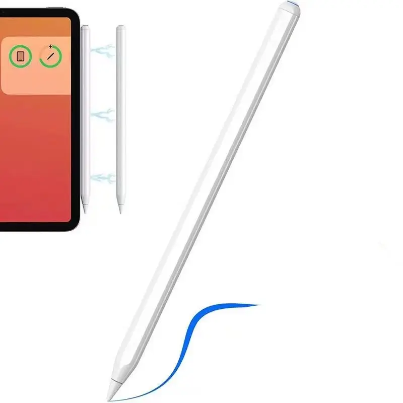 Zore Pencil 09 iPad Uyumlu Manyetik Şarjlı Dokunmatik Çizim Kalemi - Beyaz