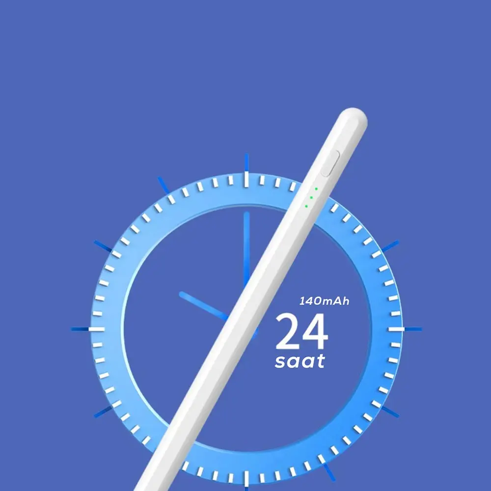 Zore Pencil 10 Eğim Özellikli Dokunmatik Çizim Kalemi, Type-C Şarjlı