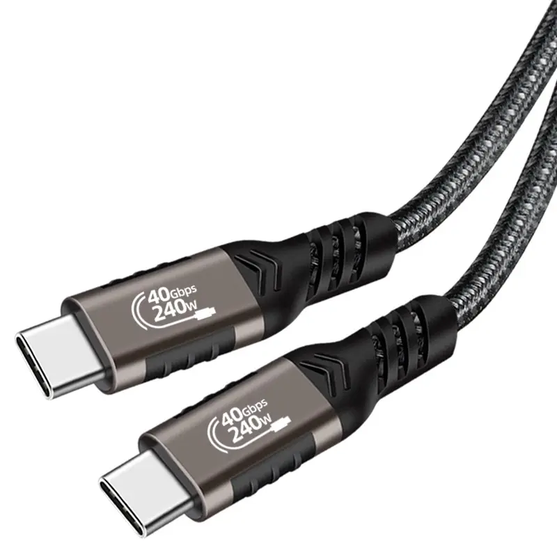 Zore QG01 Type-C to Type-C USB4 Kablo, 240W 40Gbps 8K 0.5 m