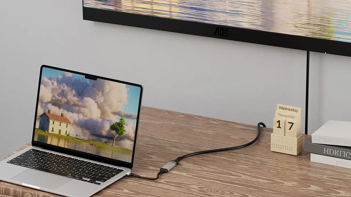 Zore QG07 Type-C to DisplayPort Dönüştürücü, 8K 60 Hz, 15 cm