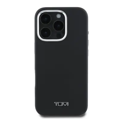 Apple iPhone 16 Pro Max Kılıf TUMI Orjinal Lisanslı M-safe Şarj Özellikli Metal Yazı Logolu PU Deri Kapak
