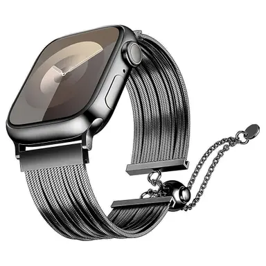 Apple Watch 10 46mm Zore KRD-137 Metal Hasır Kordon