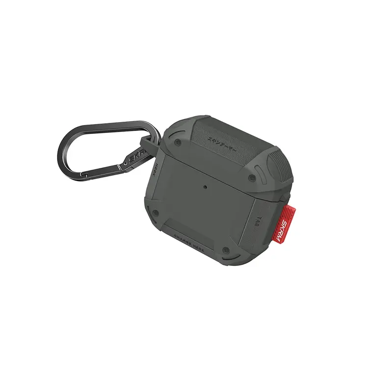 AirPods 4 Uyumlu Airbagli Yivli Köşe Kılıf - Skinarma Mecha CE