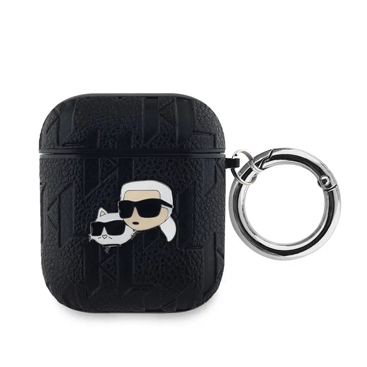 AirPods 1. ve 2. Nesil Uyumlu Silikon Kılıf - Karl Lagerfeld Monogram
