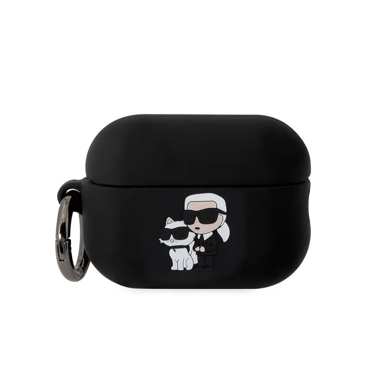 AirPods Pro 2 Uyumlu Silikon Kılıf - Karl Lagerfeld Karl & Choupette