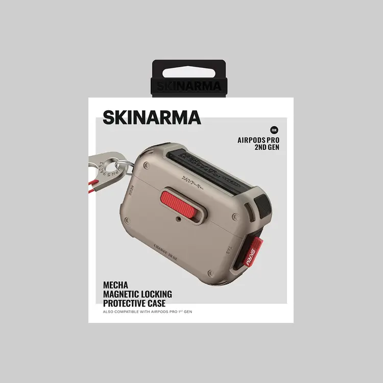 AirPods Pro 2 Manyetik Kilitli Airbagli Kılıf - Skinarma Mecha