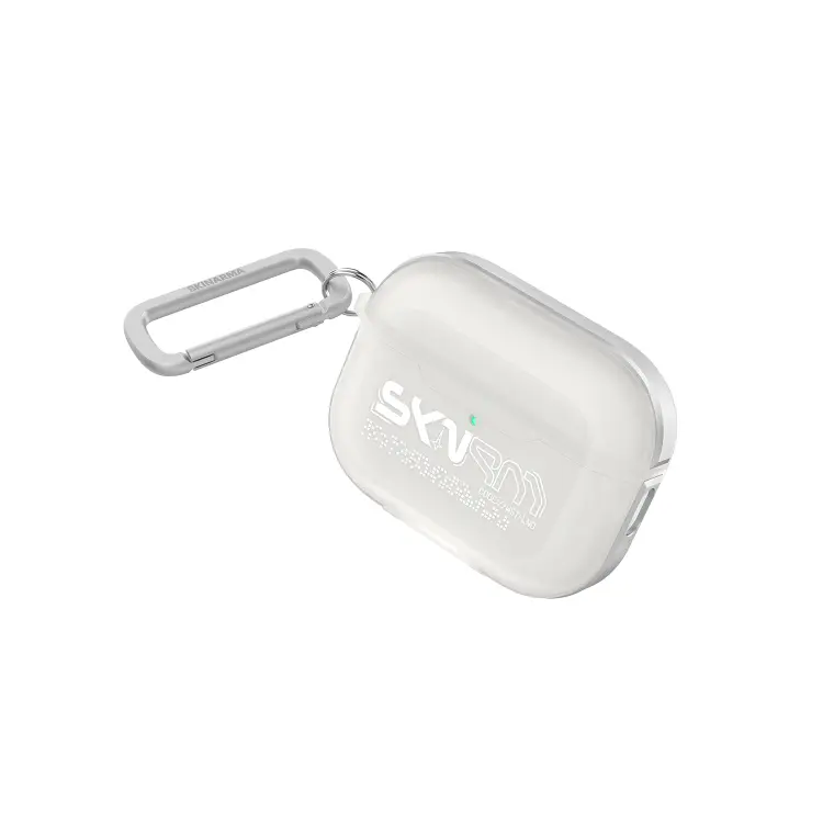 Apple Airpods Pro 3 Kılıf Skinarma Transparan Mat Tasarım Kinzoku Kılıf