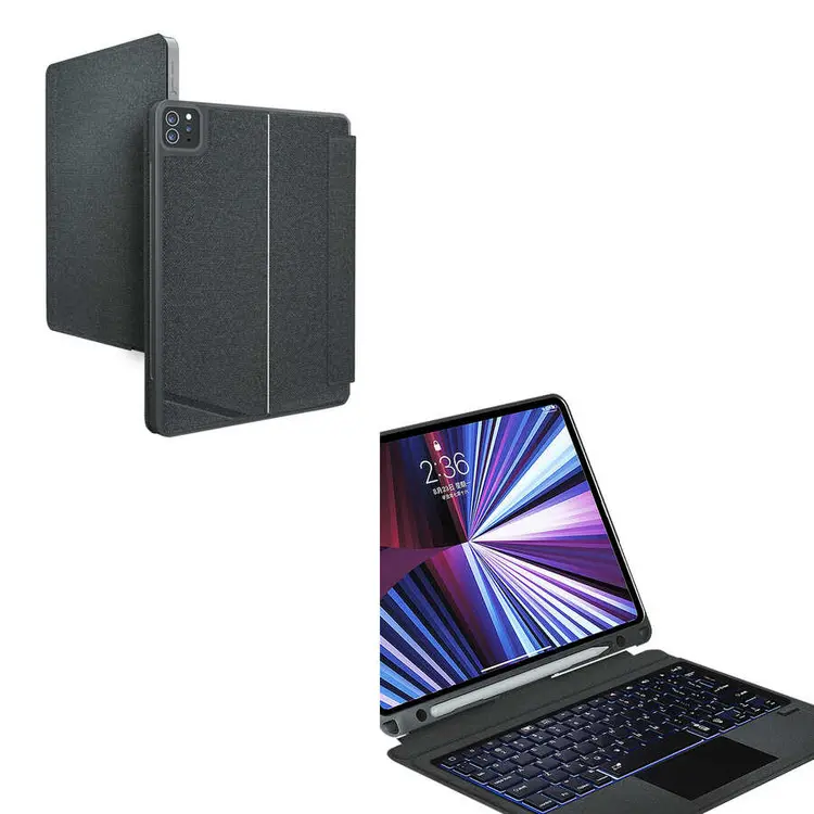 iPad Air 10.9 2020 Klavyeli Standlı Kılıf - Wiwu Mag Touch