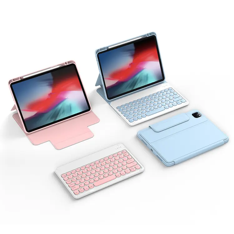 iPad Air 11" (M3) Klavyeli Kılıf, Gizli Kalem Bölmeli - Wiwu Protective