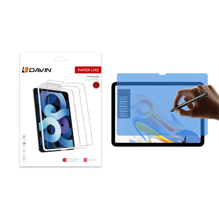 iPad Pro 11" (M4) Kağıt Hisli Mat Ekran Koruyucu - Davin Paper Like