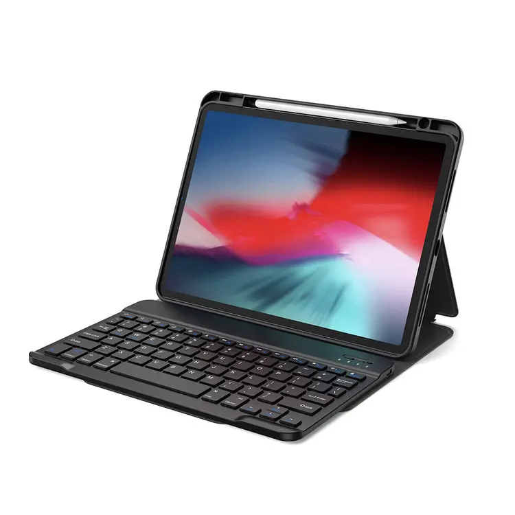 iPad Pro 13 inç (M4) Klavyeli Kılıf, Gizli Kalem Bölmeli - Wiwu Protective