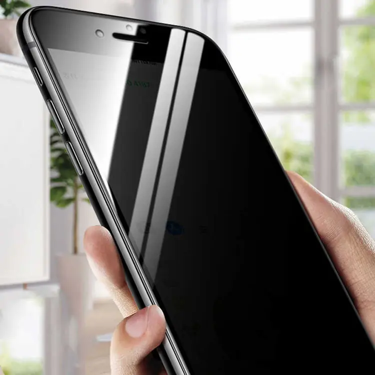 iPhone 7 Plus Gizlilik Camlı Ekran Koruyucu - Davin 5D Privacy