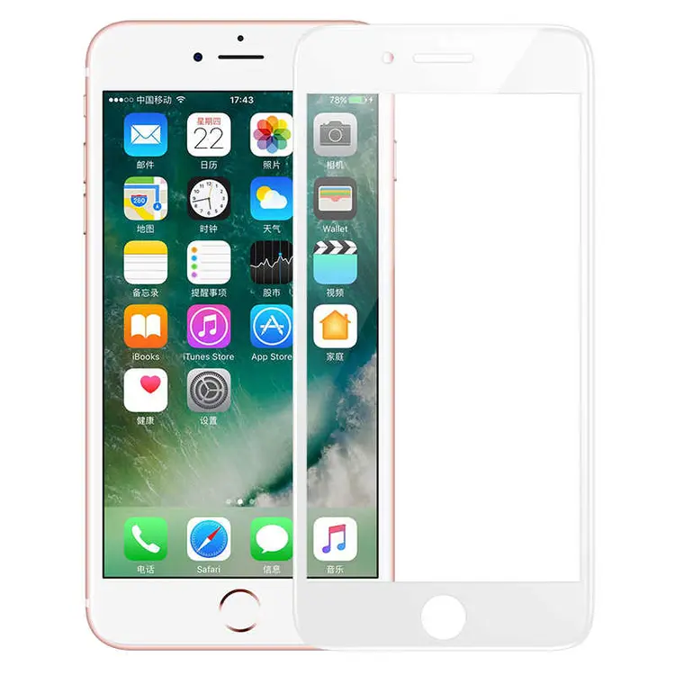 iPhone 8 Ekran Koruyucu, 0.3 mm Tam Kaplamalı Kavisli Kenar - Benks V Pro