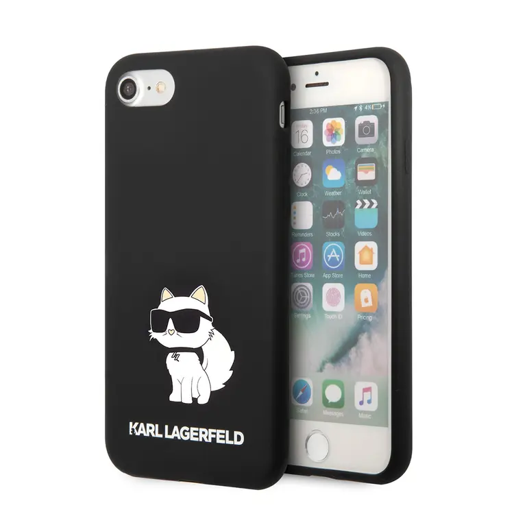 iPhone 8 Silikon Kılıf, Choupette Dizayn - Karl Lagerfeld