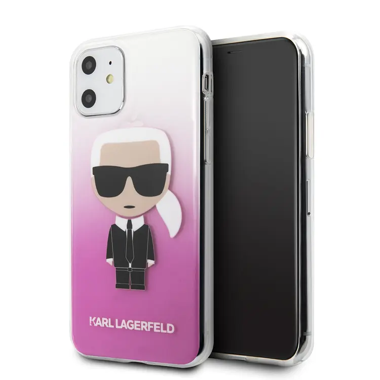 iPhone 11 Yarı Transparan Karl Dizayn Kılıf - Karl Lagerfeld