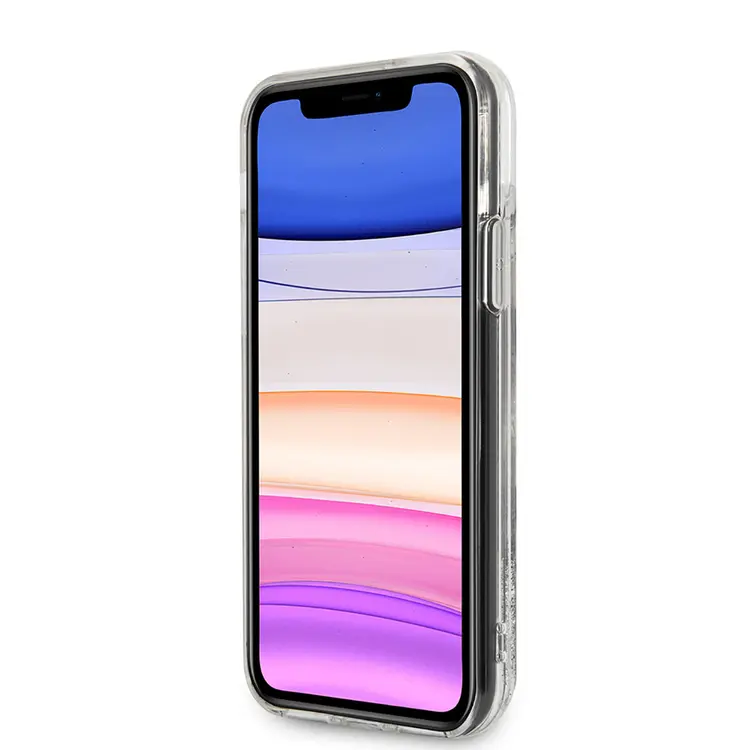iPhone 11 Sıvılı Simli Kılıf - Karl Lagerfeld K&C Dizayn