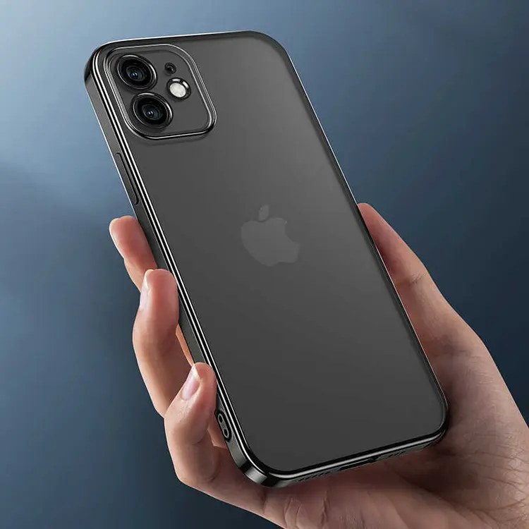 iPhone 12 Mat Kaplamalı TPU Kılıf - Benks Matte Electroplated