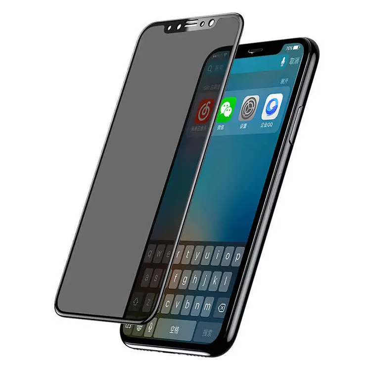 iPhone 12 Uyumlu 5D Privacy Cam Ekran Koruyucu - Davin