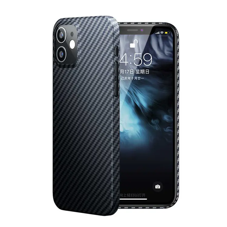 iPhone 12 Aramid Karbon Kılıf - Benks Aramid Case
