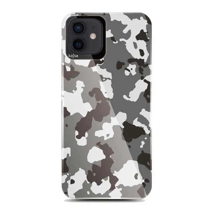 iPhone 12 Kamuflaj Tasarımlı Kılıf - Kajsa Camo Kapak