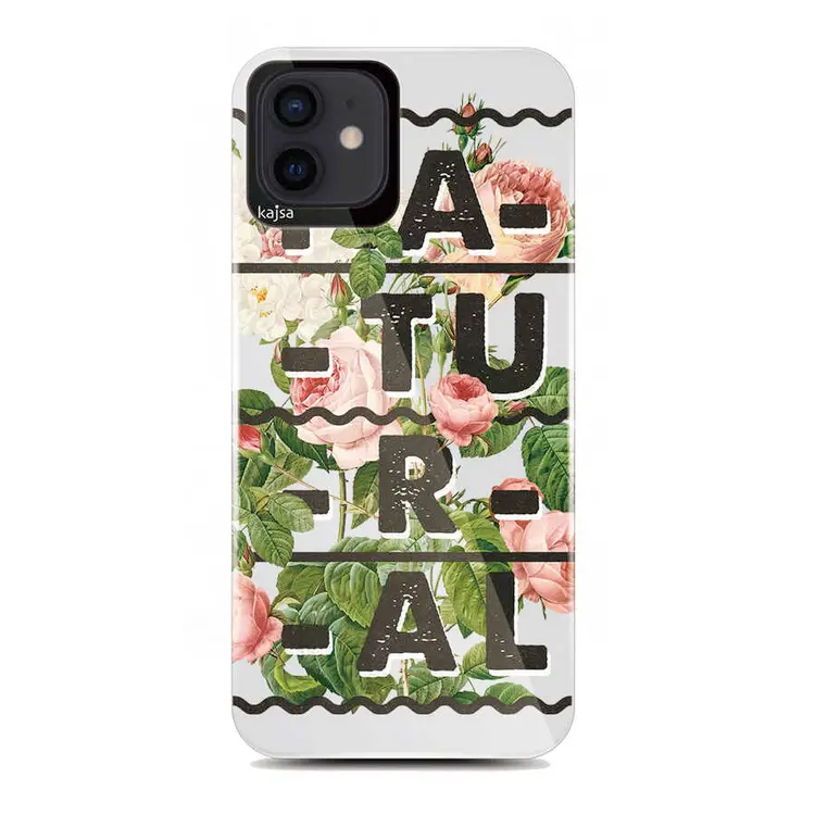 iPhone 12 Çiçek Desenli Kılıf, Kablosuz Şarj Uyumlu - Kajsa Floral