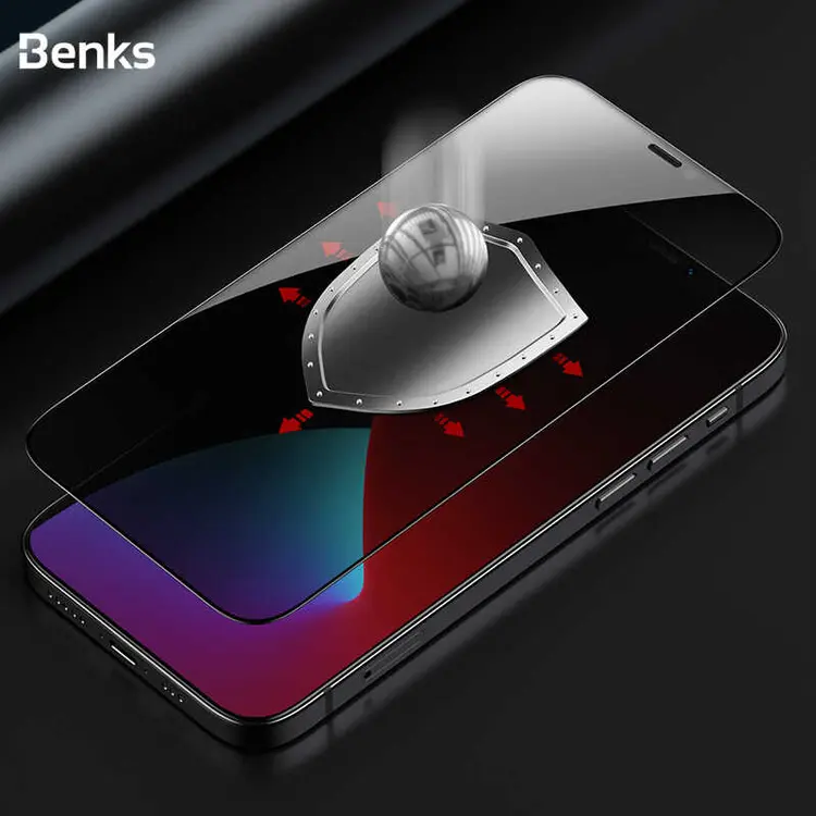 iPhone 12 Mini Gizlilik Filtreli Ekran Koruyucu - Benks V Pro 0.3 mm