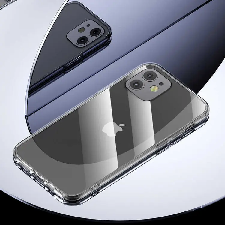 iPhone 12 Mini Şeffaf Cam Arka Yüzeyli Kılıf - Benks Magic Crystal