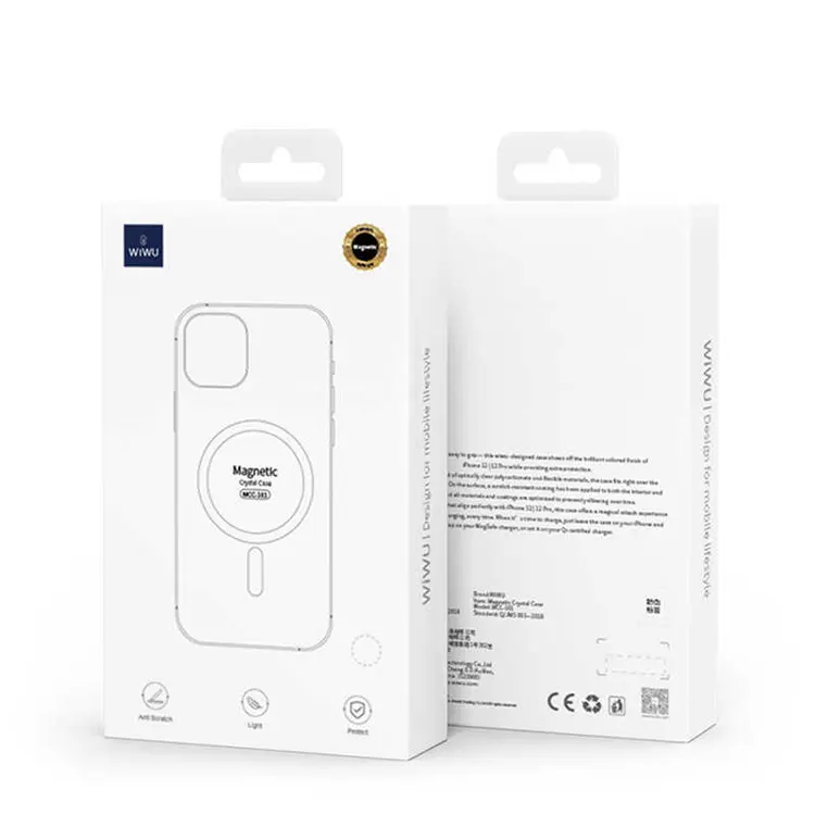 iPhone 12 Mini MagSafe Uyumlu Şeffaf Kılıf - Wiwu Magnetic Crystal